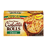 New York  ciabatta rolls with real cheese, 6 half rolls Full-Size Picture